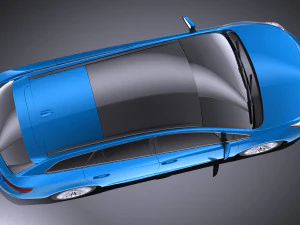 Toyota Avensis Estate 2018 vray 3D Modell