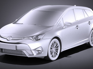 Toyota Avensis Estate 2018 vray 3D Model