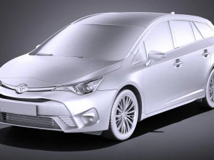 Toyota Avensis Estate 2018 vray 3D Modell