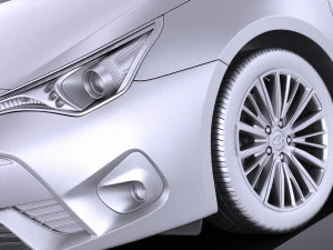 Toyota Avensis Estate 2018 vray 3D Modell