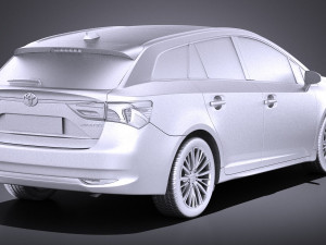 Toyota Avensis Estate 2018 vray 3D Model