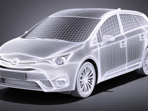 Toyota Avensis Estate 2018 vray 3D Model