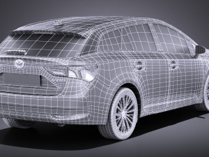 Toyota Avensis Estate 2018 vray 3D Model