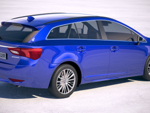 Toyota Avensis Touring Sports 2018 3D Модель