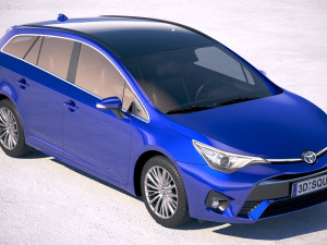 Toyota Avensis Touring Sports 2018 3D Модель
