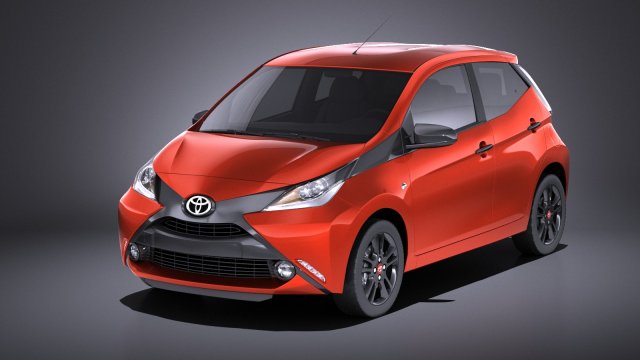 Toyota Aygo 2018 vray Modelo 3D .c4d .max .obj .3ds .fbx .stl .blend