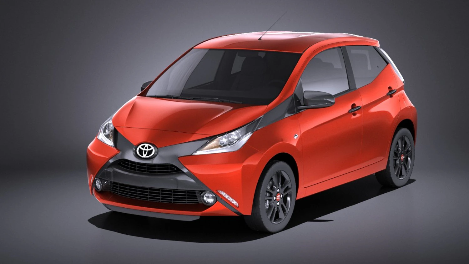 Toyota Aygo 2018 vray 3D Model .c4d .max .obj .3ds .fbx .stl .blend 