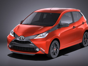 Toyota Aygo 2018 vray 3D Model