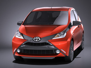 Toyota Aygo 2018 vray Modelo 3D