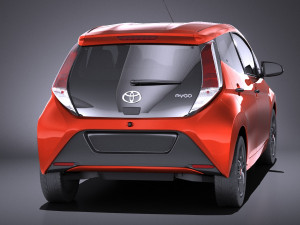 Toyota Aygo 2018 vray Modelo 3D