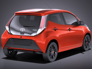 Toyota Aygo 2018 vray Modelo 3D