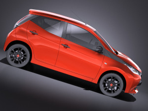 Toyota Aygo 2018 vray Modelo 3D