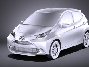 Toyota Aygo 2018 vray Modelo 3D