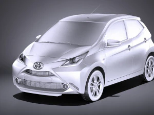 Toyota Aygo 2018 vray 3D Model