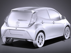 Toyota Aygo 2018 vray Modelo 3D