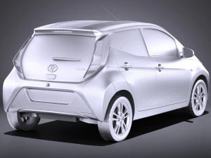 Toyota Aygo 2018 vray 3D Model