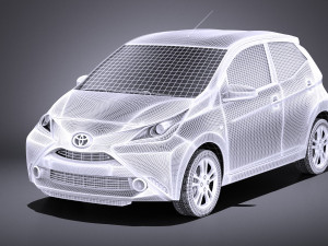Toyota Aygo 2018 vray Modelo 3D