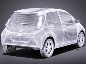Toyota Aygo 2018 vray 3D Model