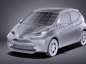 Toyota Aygo 2018 vray Modelo 3D
