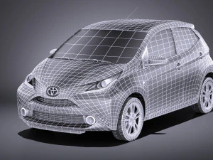Toyota Aygo 2018 vray 3D Model