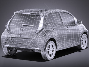 Toyota Aygo 2018 vray Modelo 3D