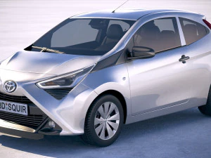 Toyota Aygo 3 porte 2019 Modello 3D