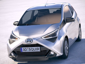 Toyota Aygo 3-door 2019 3D Model