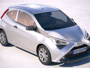 Toyota Aygo 3-door 2019 3D Model