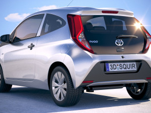 Toyota Aygo 3-door 2019 3D Model