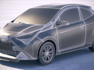 Toyota Aygo 3-door 2019 3D Model