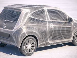 Toyota Aygo 3-door 2019 3D Model