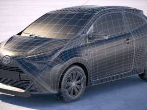 Toyota Aygo 3-door 2019 3D Model