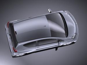 Toyota Aygo 3-doors 2014 vray 3D Model