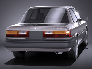 Toyota Camry 1987-1991 vray 3D 모델