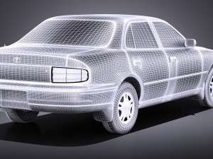 Toyota Camry 1992-1996 vray Model 3D