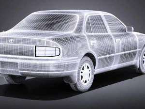 Toyota Camry 1992-1996 vray 3D Model