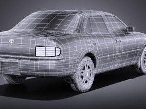 Toyota Camry 1992-1996 vray Model 3D
