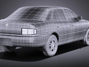 Toyota Camry 1992-1996 vray 3D Model