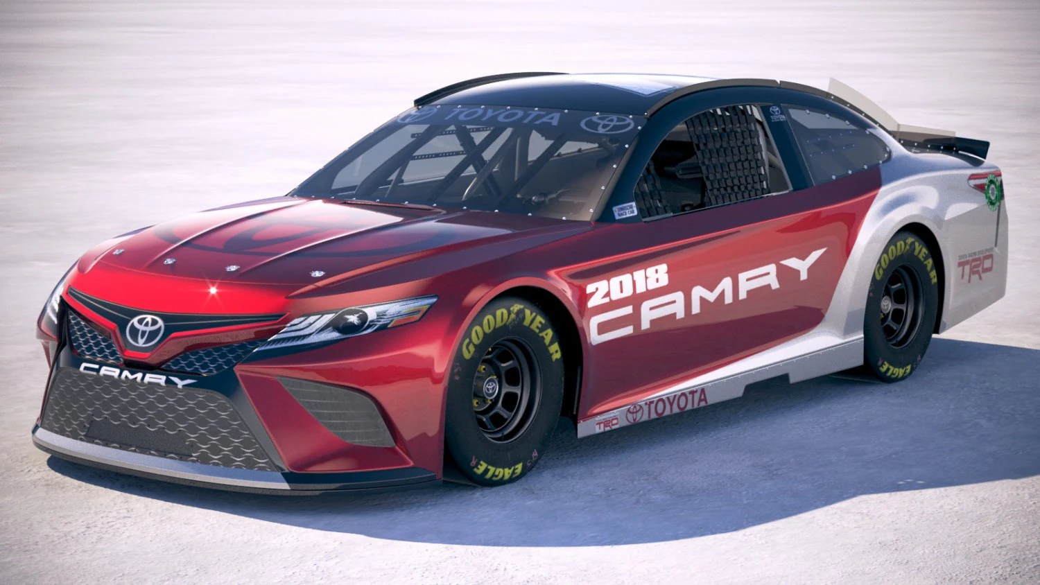 Toyota Camry Nascar 2018 3D Model .c4d .max .obj .3ds .fbx .stl .blend 