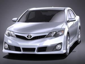 Toyota Camry SE 2013 USA vray 3D Model