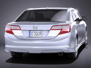 Toyota Camry SE 2013 USA vray 3D Model