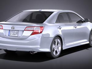 Toyota Camry SE 2013 USA vray 3D Model