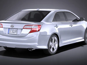 Toyota Camry SE 2013 USA vray 3D Model