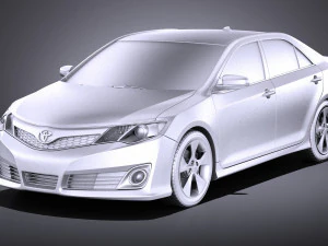 Toyota Camry SE 2013 USA vray 3D Model