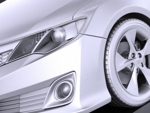 Toyota Camry SE 2013 USA vray 3D Model
