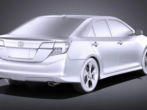 Toyota Camry SE 2013 USA vray 3D Model