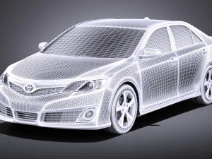 Toyota Camry SE 2013 USA vray 3D Model