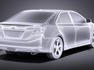 Toyota Camry SE 2013 USA vray 3D Model