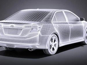 Toyota Camry SE 2013 USA vray 3D Model