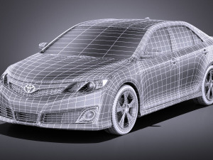 Toyota Camry SE 2013 USA vray 3D Model
